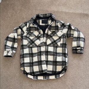 Blank NYC Black and White Button Down Shirt